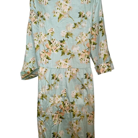 Tuckernuck Aqua Watercolor Royal Shirt Dress XXXL NWT - Picture 3 of 8